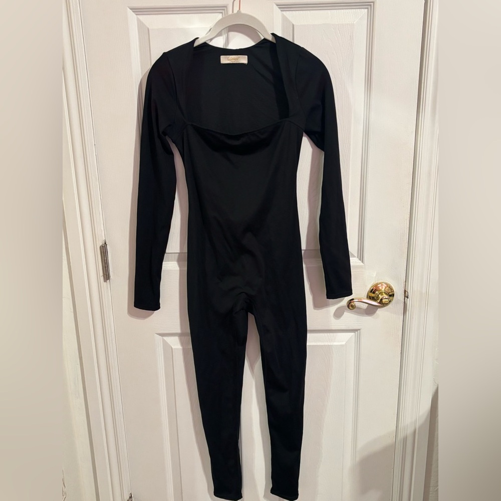Qinsen Black Full BodySuit
